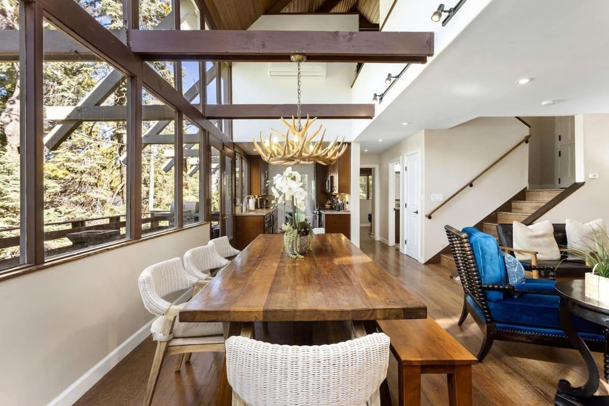 Snowflower Cabin Modern Luxe, 2 Level, 1500 Sqft, Ac, View, Dogs, Walk To Village 레이크애로우헤드 외부 사진